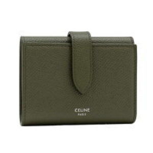 Celine Wallet Fine Calfskin Olive Khaki Green
